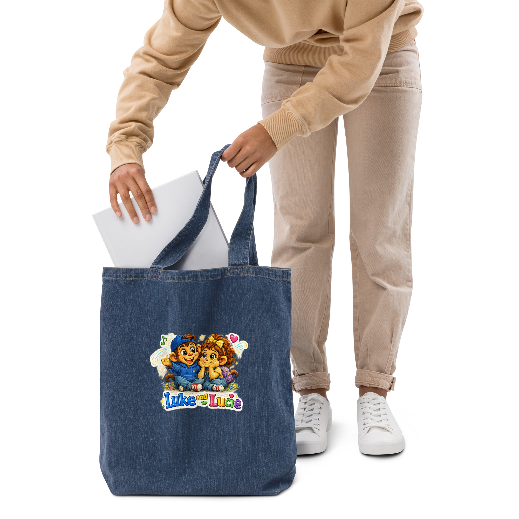Luke & Lucie™ Kindness On The Go Denim Tote Bag - Image 2