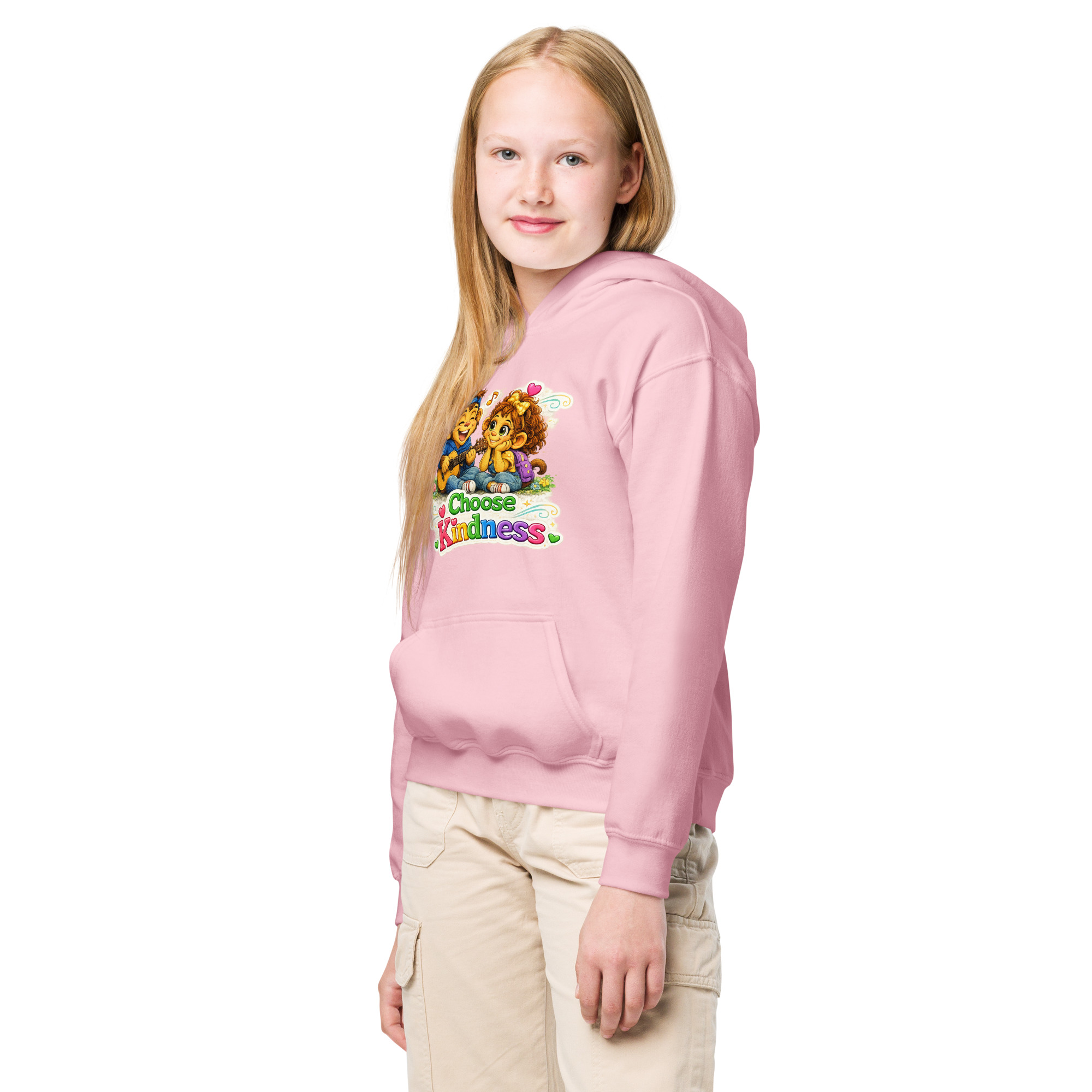 Choose Kindness™ Youth Heavy Blend Hoodie - Image 3